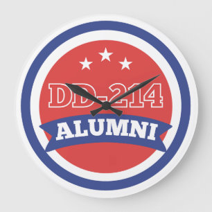 DD-214 Militärruhestand der Alumni-Armee Große Wanduhr