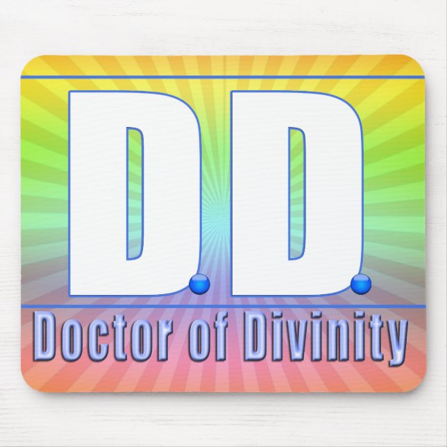 DD Doktor der Göttlichkeit Akronym LOGO Mousepad (Vorne)