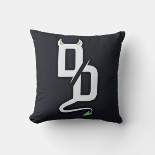 DD-Monogramm-Sticker-Wurfkissen Kissen