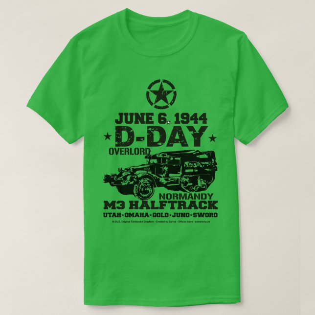 DDay M3 Halftrack T-Shirt (Design vorne)