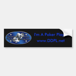 DDPL: Ich bin ein Poker-Spieler-Autoaufkleber Autoaufkleber