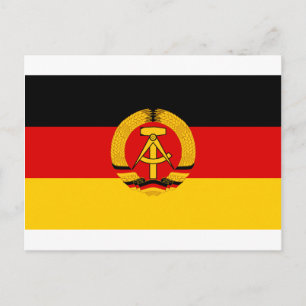 DDR - Flagge der DDR Postkarte