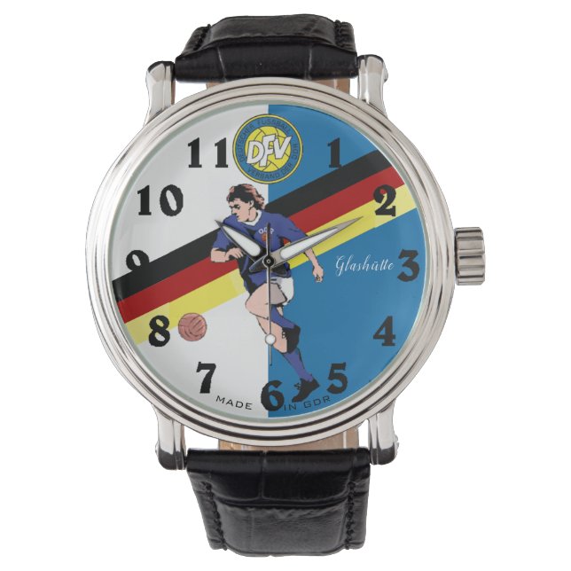 DDR Football Armbanduhr (Vorderseite)