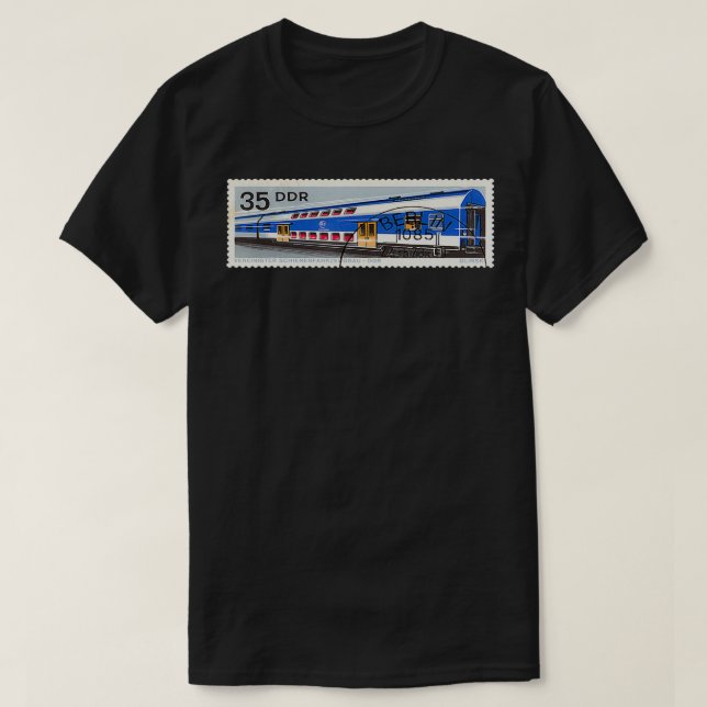 DDR Ostdeutschland Berlin Train Postmark SOVI8 Pro T-Shirt (Design vorne)