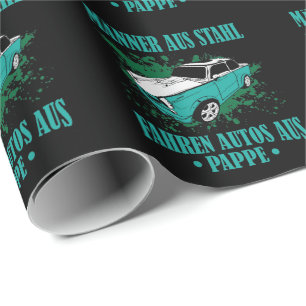 DDR Trabi "Männer aus Stahl, fahren Autos aus Papp Geschenkpapier