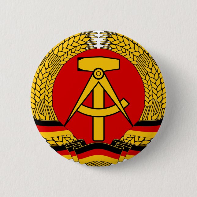 DDR Wappen Button (Vorderseite)
