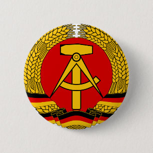 DDR Wappen Button