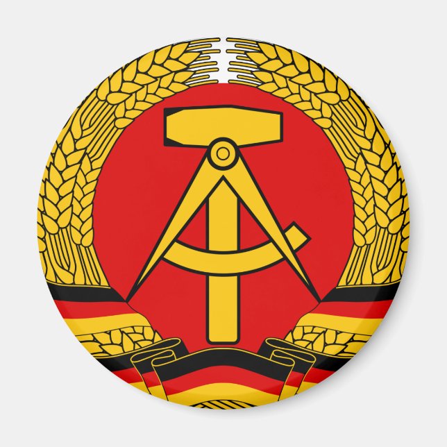 DDR Wappen Magnet (Vorne)