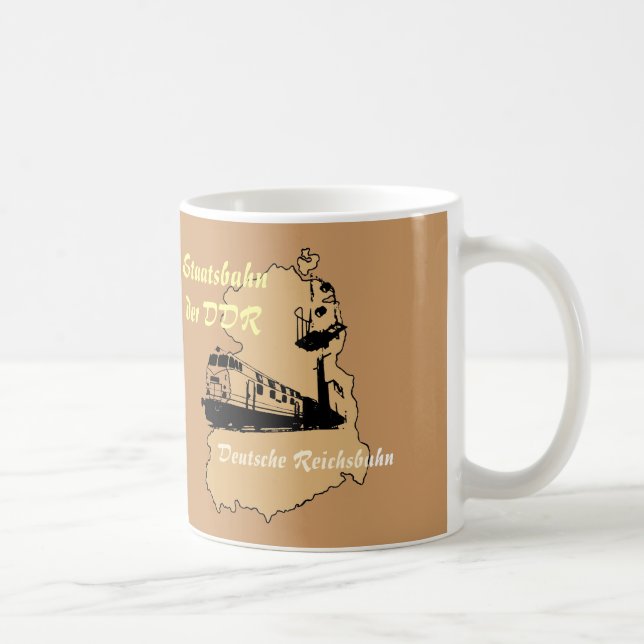DDR Werbedesign Deutsche Reichsbahn Kaffeetasse (Rechts)
