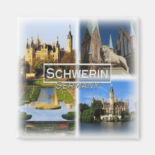 DE0131 Europa, Deutschland, Schwerin, Kühlschrank Magnet