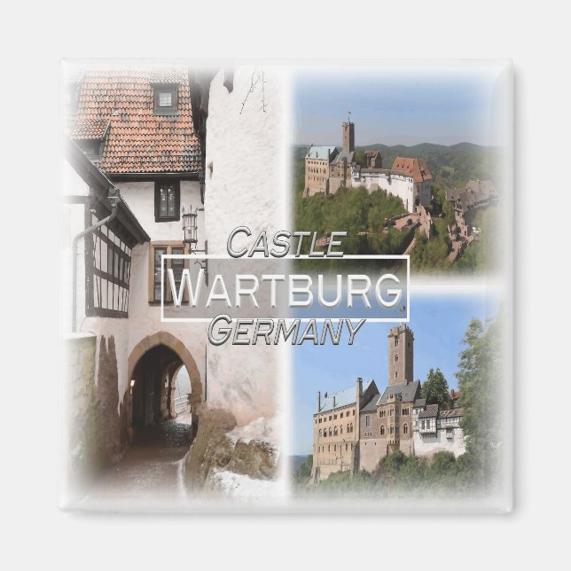 DE0135 Europa, Deutschland, Wartburg, Kühlschrank Magnet (Vorne)