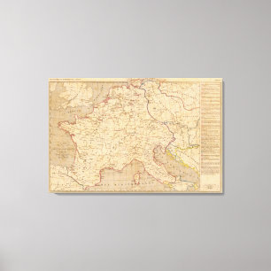 De 768 L'Empre de Karl der Große 814 Leinwanddruck