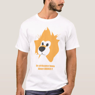 "De Afrikaanse leeuw kleurt ORANJE!!" T - Shirt WK