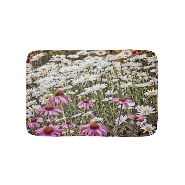 De Bain Fleur sauvage Daisy Flower Bathmat tapis (Devant)