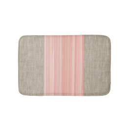 De Bain Tapis à rayures orange bracelet pêche douce