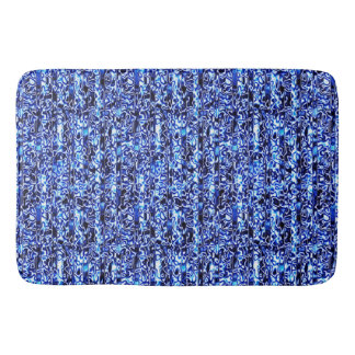 De Bain Tapis bleu et noir