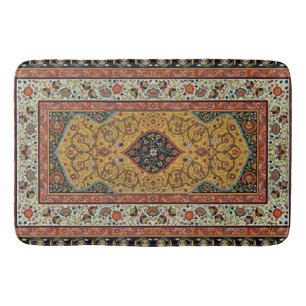 De Bain Tapis Élegant Tapisserie Perse Antique Riche