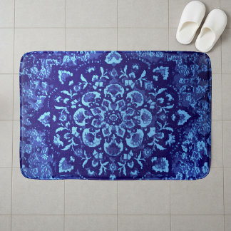 De Bain Tapis persan – Impression bleue inspirée
