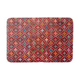 De Bain Tapis Vintage coloré oriental antique