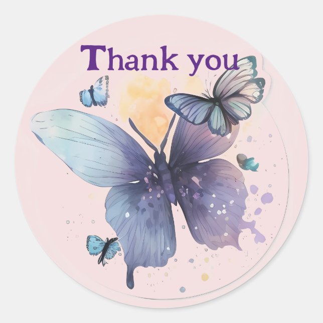 de beaux papillons qui, n'est-ce pas des stickers (Devant)