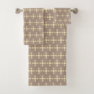 De beaux points jaune clair sur beige chanceux