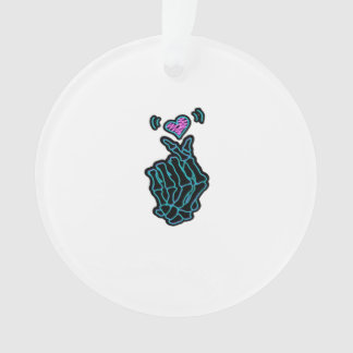 De Belles Mains De Squelette Avec Un Signal Coeur