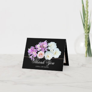 De belles roses et des crocus élégants Merci