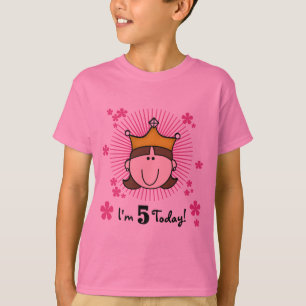 De brune 5èmes anniversaire T-shirts et cadeaux de