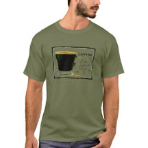 De caféine T-shirt trop