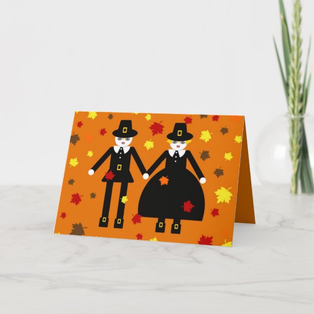 © de carte de pèlerin de Martzkin de thanksgiving (Devant)