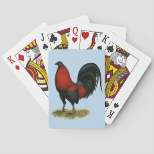 De Cartes Coq Rouge Noir BB Jeu Américain