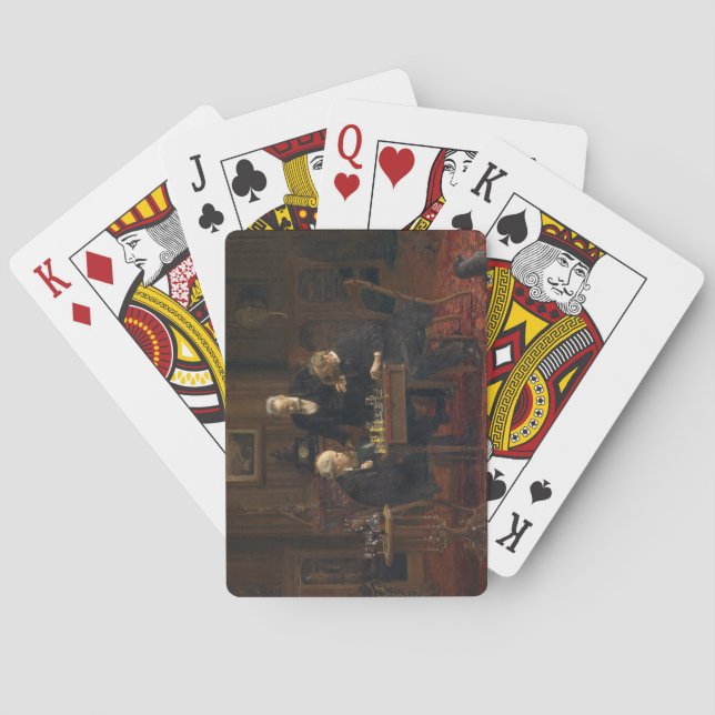 De Cartes Des gentillesses jouent à un jeu d'échecs (Thomas  (dos)