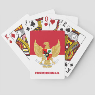 De Cartes Jeu du drapeau indonésien, Indonésie Jouer des car