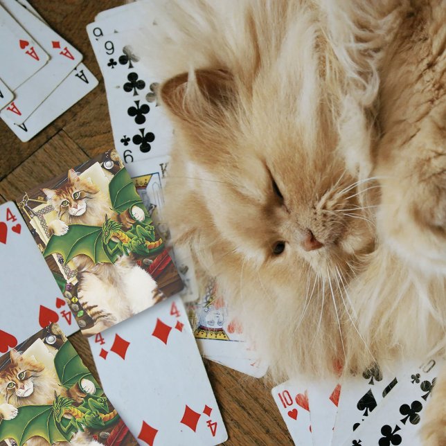 De Cartes Table Top Jeu Dragon Chat (Créateur téléchargé)