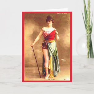 De Clercq Entertainer des Casino de Paris 1890 Karte
