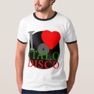 De Corey rétro I T-shirt de disco d'Italo d'amour