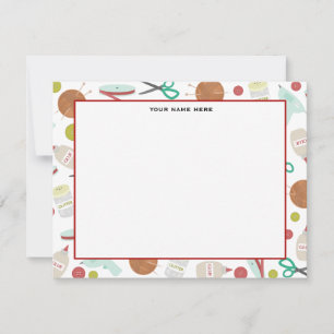 De Correspondance Arts & Artisanat Carte pour notes plat à thème