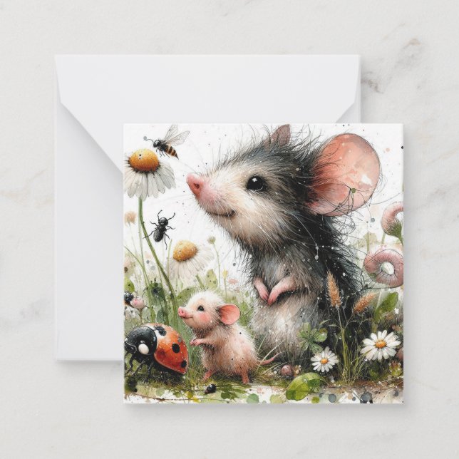 De Correspondance Belle carte souris (Devant)
