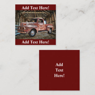 De Correspondance Camion Rouge Antique En Rustique Barne Carte Note