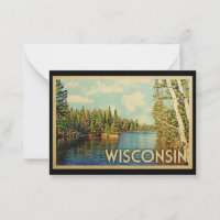 Carte à billet plat Wisconsin
