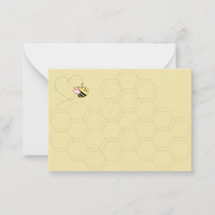 De Correspondance Carte à insérer Baby Bee Girl