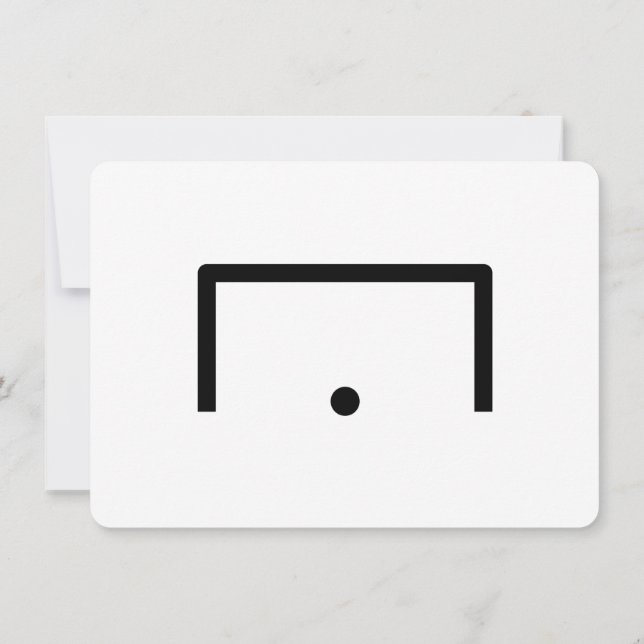 De Correspondance Carte à note plate Objectif (Dos)