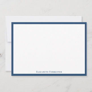 De Correspondance Carte Aegean Blue Elegant Moderne Flat Note