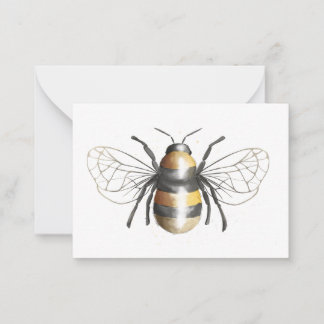 De Correspondance Carte blanche aquarelle Bumble Bee Flat