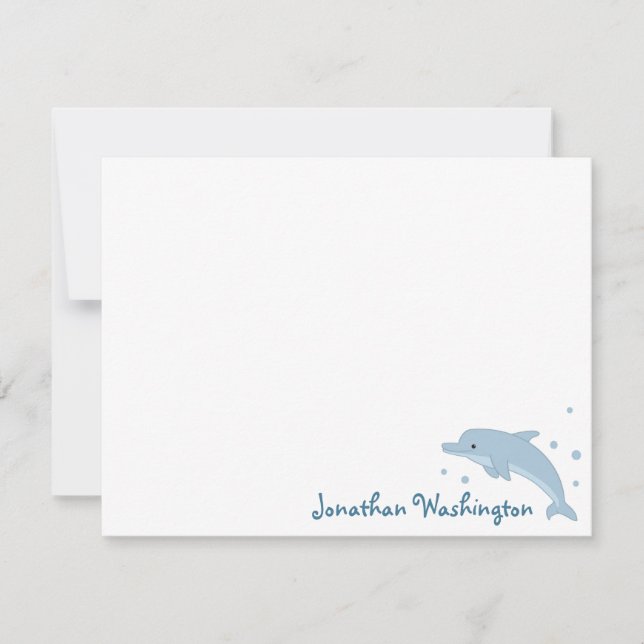 De Correspondance Carte Bleu Dolphin (Devant)