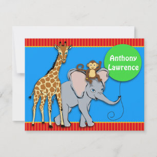 De Correspondance Carte Circus FUN Animal Note Card