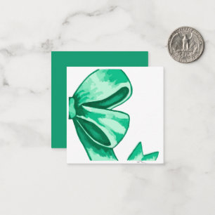 De Correspondance Carte d'accompagnement à l'aquarelle verte avec un