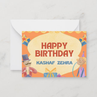 De Correspondance Carte d'anniversaire personnalisée pour enfants -