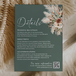 De Correspondance Carte d'information sur les détails du mariage Boh