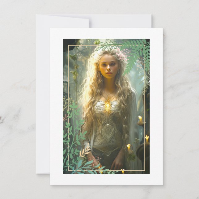 De Correspondance Carte Fair Maiden Flat Note (Devant)